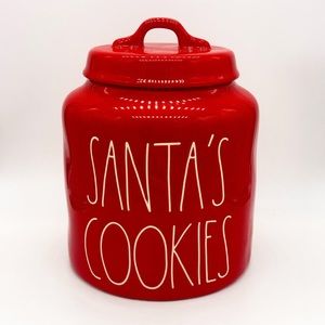 Rae Dunn SANTA’S COOKIES Christmas Canister